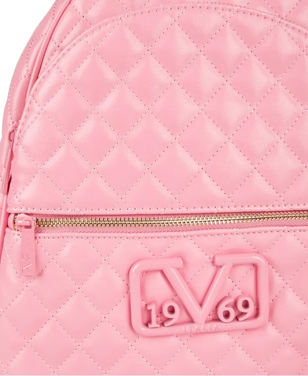 19V69 ITALIA by Alessandro Versace Backpack Bag with Zipper Closure - Peach  - 1626301043 - TJC